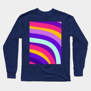 Line Pattern Design Long Sleeve T-Shirt